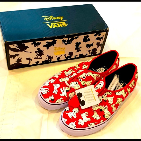 Vans Other - Vans X Disney 101 Dalmatians Red Vans Sneakers RARE & Cool Collector’s Item